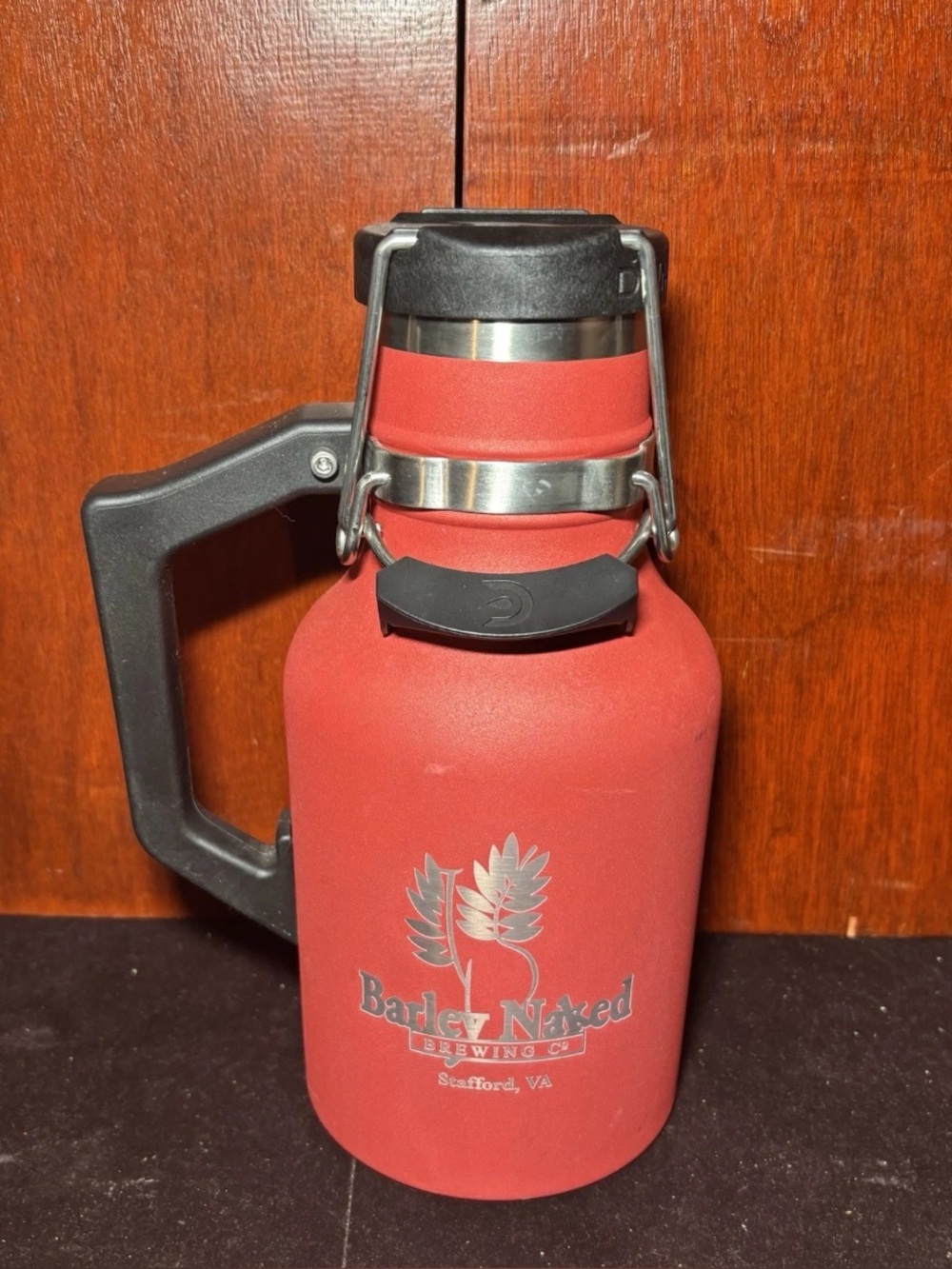 DrinkTanks 32oz Growler Insulated Stainless Steel Double Wall Vacuum Red